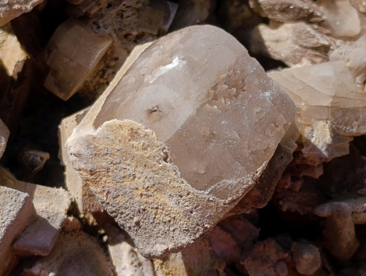 Natural Biggest and Best Albert Mountain Fluorescent Calcite Specimen in Existence x 1 From Albert's Mountain, Lesotho