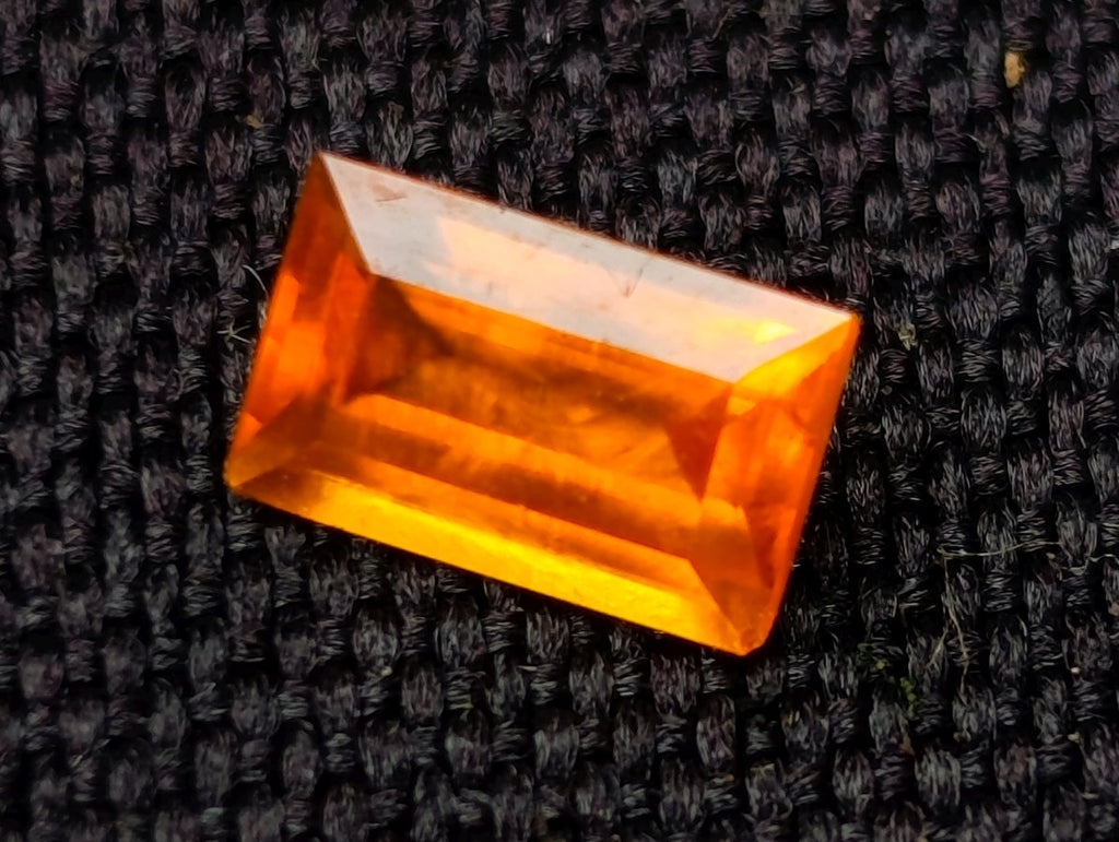Polished Set of 3 Bright Spessartite Garnet Faceted Stones x 1 From Sperrgebiet, Namibia