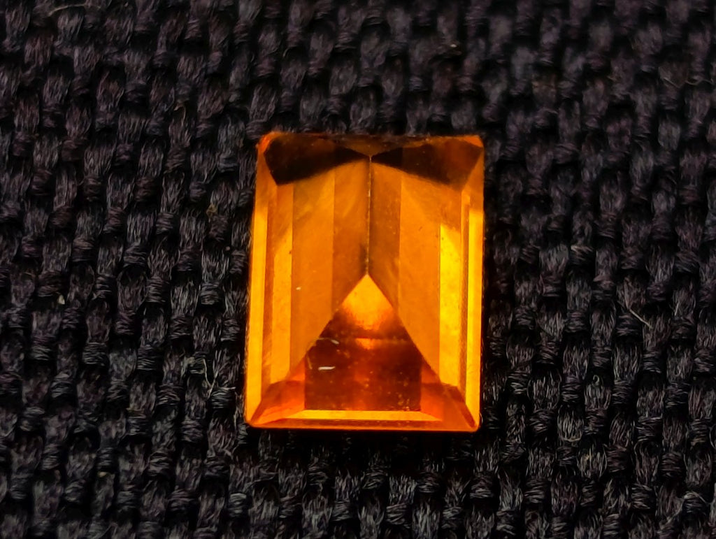 Polished Set of 3 Bright Spessartite Garnet Faceted Stones x 1 From Sperrgebiet, Namibia