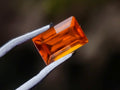 Polished Set of 3 Bright Spessartite Garnet Faceted Stones x 1 From Sperrgebiet, Namibia