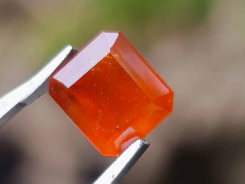 Polished Set of 3 Bright Spessartite Garnet Faceted Stones x 1 From Sperrgebiet, Namibia