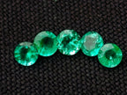 Polished Parcel of 10 Calibrated 3 mm Gem Emerald Faceted Stones x 1 From Sandawana, Zimbabwe