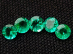 Polished Parcel of 10 Calibrated 3 mm Gem Emerald Faceted Stones x 1 From Sandawana, Zimbabwe