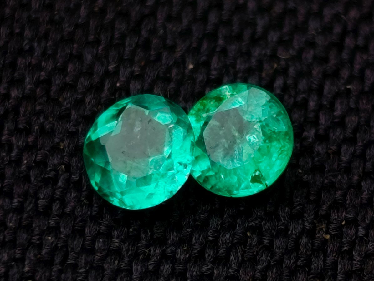 Polished Parcel of 10 Calibrated 3 mm Gem Emerald Faceted Stones x 1 From Sandawana, Zimbabwe
