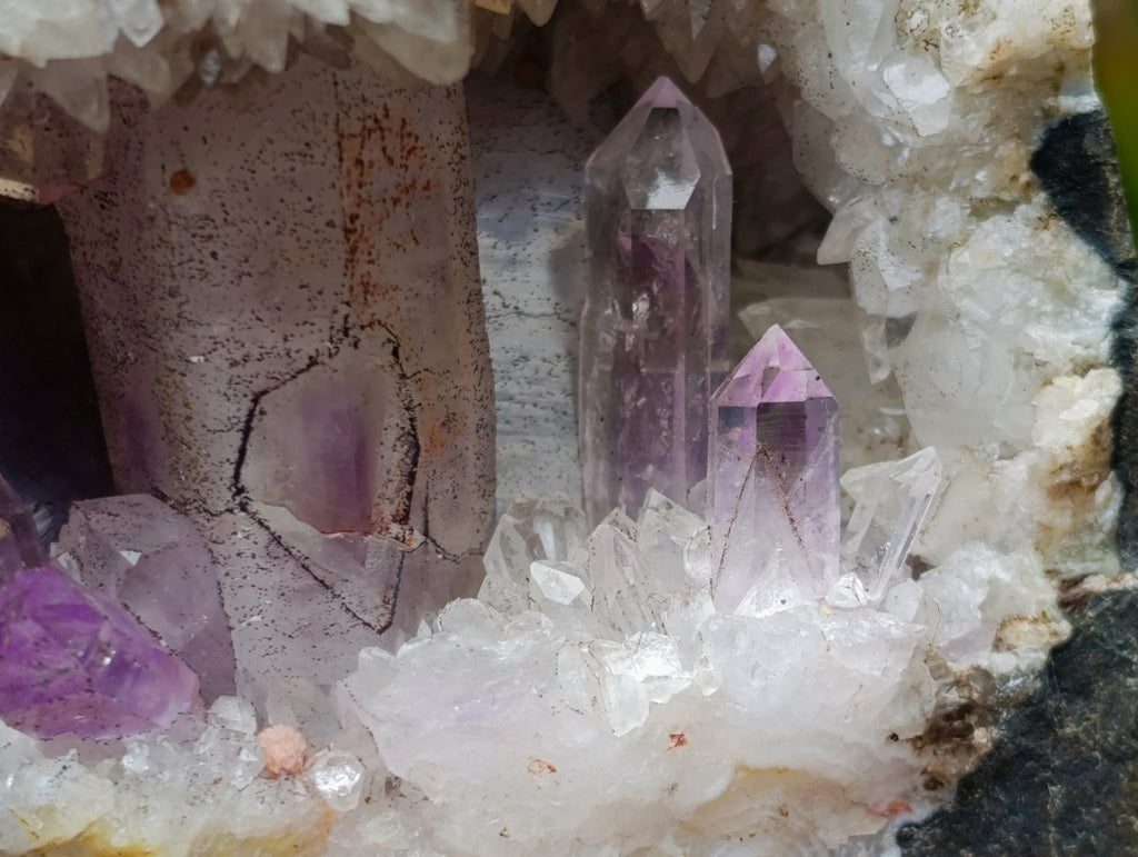 Natural Kinky Goboboseb Brandberg Amethyst Crystal Cave Vug Specimen x 1 From Brandberg, Namibia