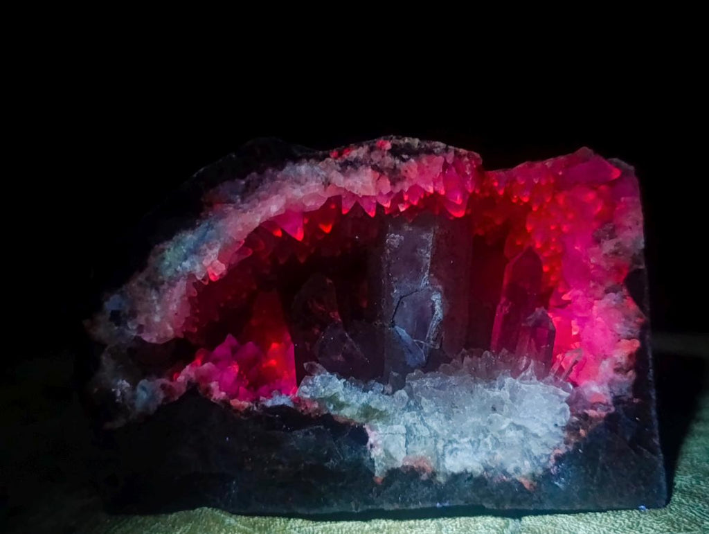Natural Kinky Goboboseb Brandberg Amethyst Crystal Cave Vug Specimen x 1 From Brandberg, Namibia