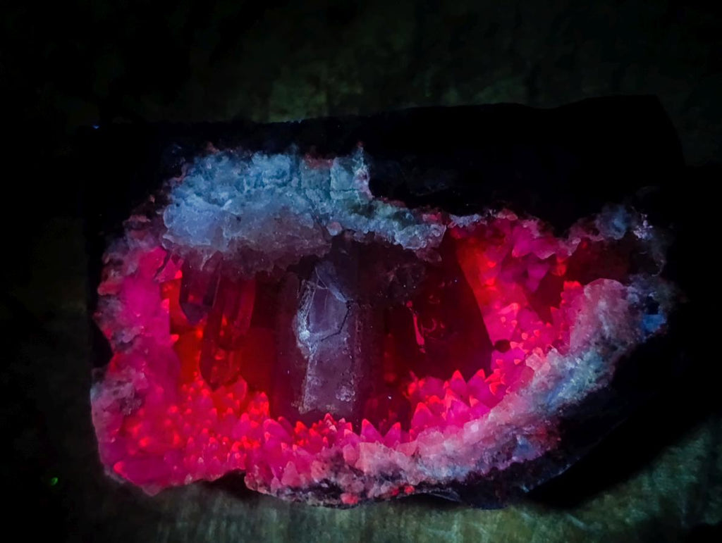 Natural Kinky Goboboseb Brandberg Amethyst Crystal Cave Vug Specimen x 1 From Brandberg, Namibia