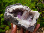Natural Kinky Goboboseb Brandberg Amethyst Crystal Cave Vug Specimen x 1 From Brandberg, Namibia