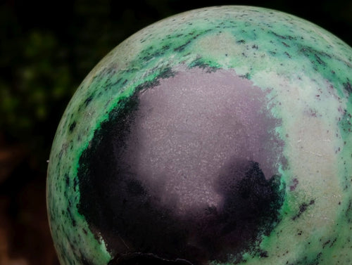 Polished "The Eye" Transvaal Jade Ball x 1 From Rustenburg, South Africa