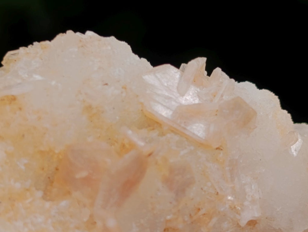 Natural Triple Chalcedony Stalactite Formation with Stilbite Crystals and Apophyllite x 1 From Maharashtra, India