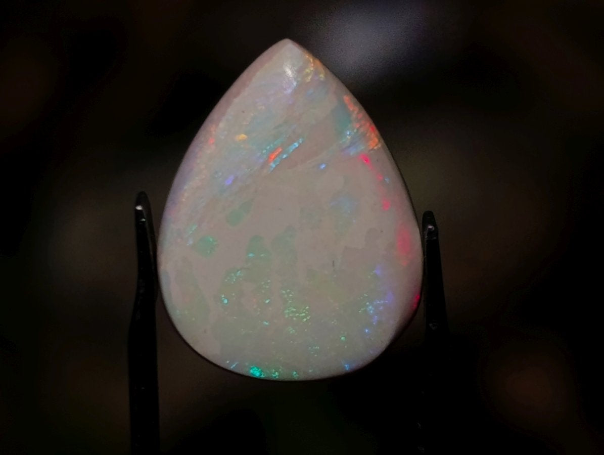 Polished Precious Welo Hydrophane Natural Opal Cabochon x 1 From Welo, Ethiopia