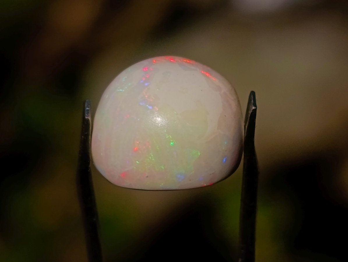 Polished Precious Welo Hydrophane Natural Opal Cabochon x 1 From Welo, Ethiopia