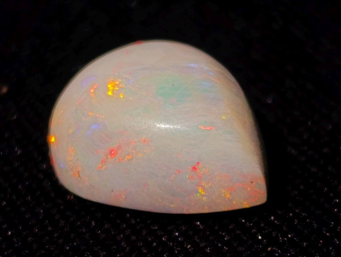 Polished Precious Welo Hydrophane Natural Opal Cabochon x 1 From Welo, Ethiopia