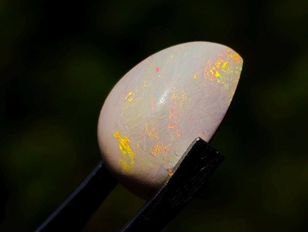 Polished Precious Welo Hydrophane Natural Opal Cabochon x 1 From Welo, Ethiopia