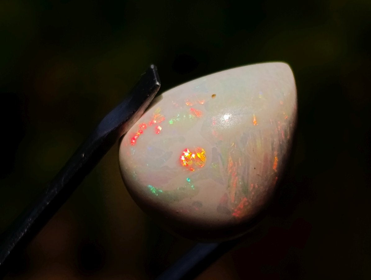 Polished Precious Welo Hydrophane Natural Opal Cabochon x 1 From Welo, Ethiopia