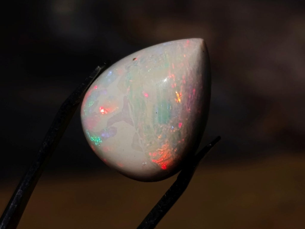 Polished Precious Welo Hydrophane Natural Opal Cabochon x 1 From Welo, Ethiopia