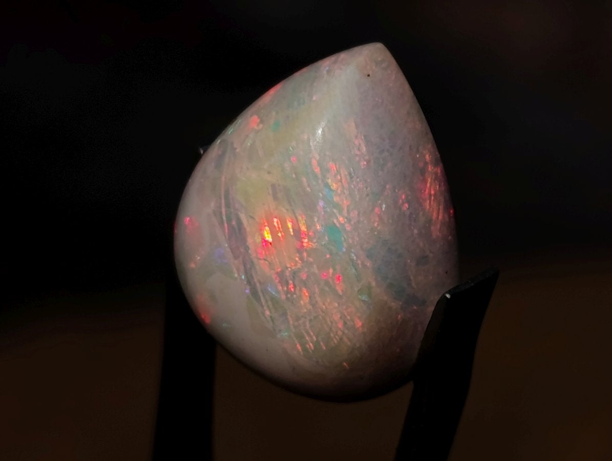 Polished Precious Welo Hydrophane Natural Opal Cabochon x 1 From Welo, Ethiopia