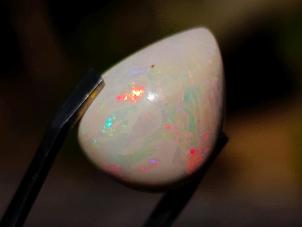 Polished Precious Welo Hydrophane Natural Opal Cabochon x 1 From Welo, Ethiopia