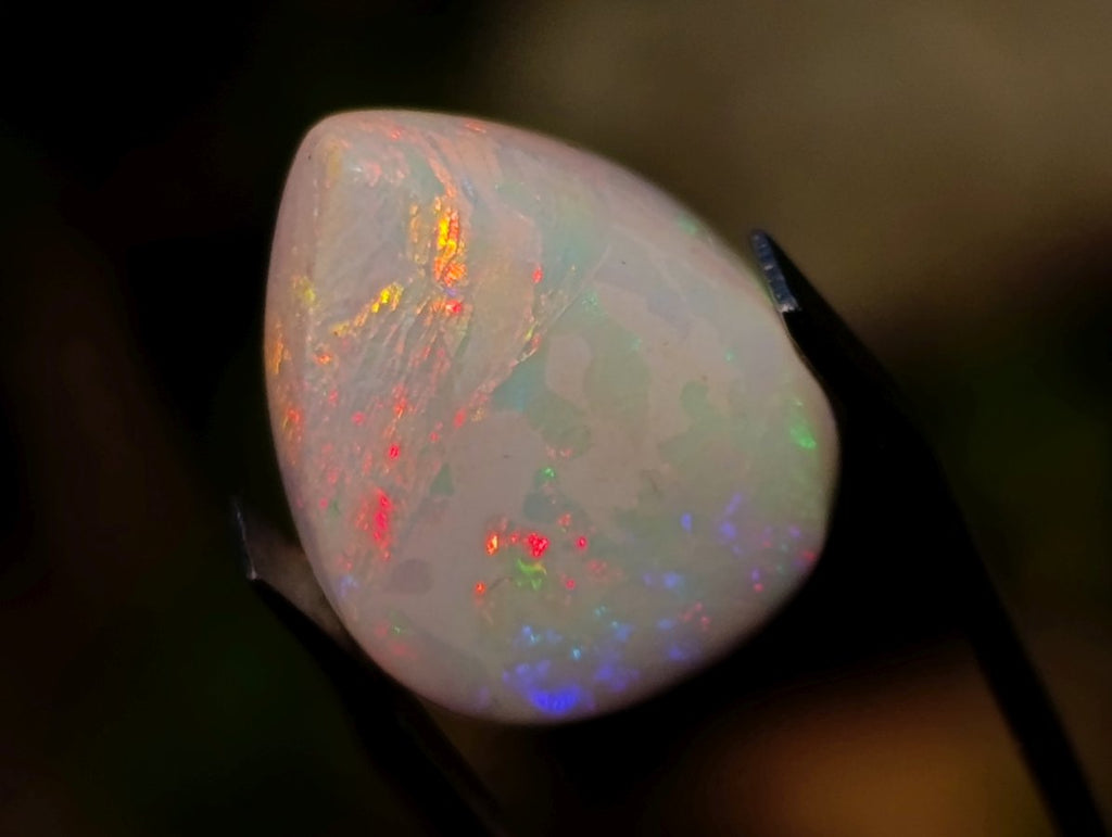 Polished Precious Welo Hydrophane Natural Opal Cabochon x 1 From Welo, Ethiopia