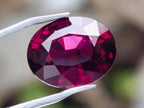 Polished Superb Bright Raspberry Gem Red Rhodolite Garnet Faceted Stone x 1 From Tanga, Tanzania