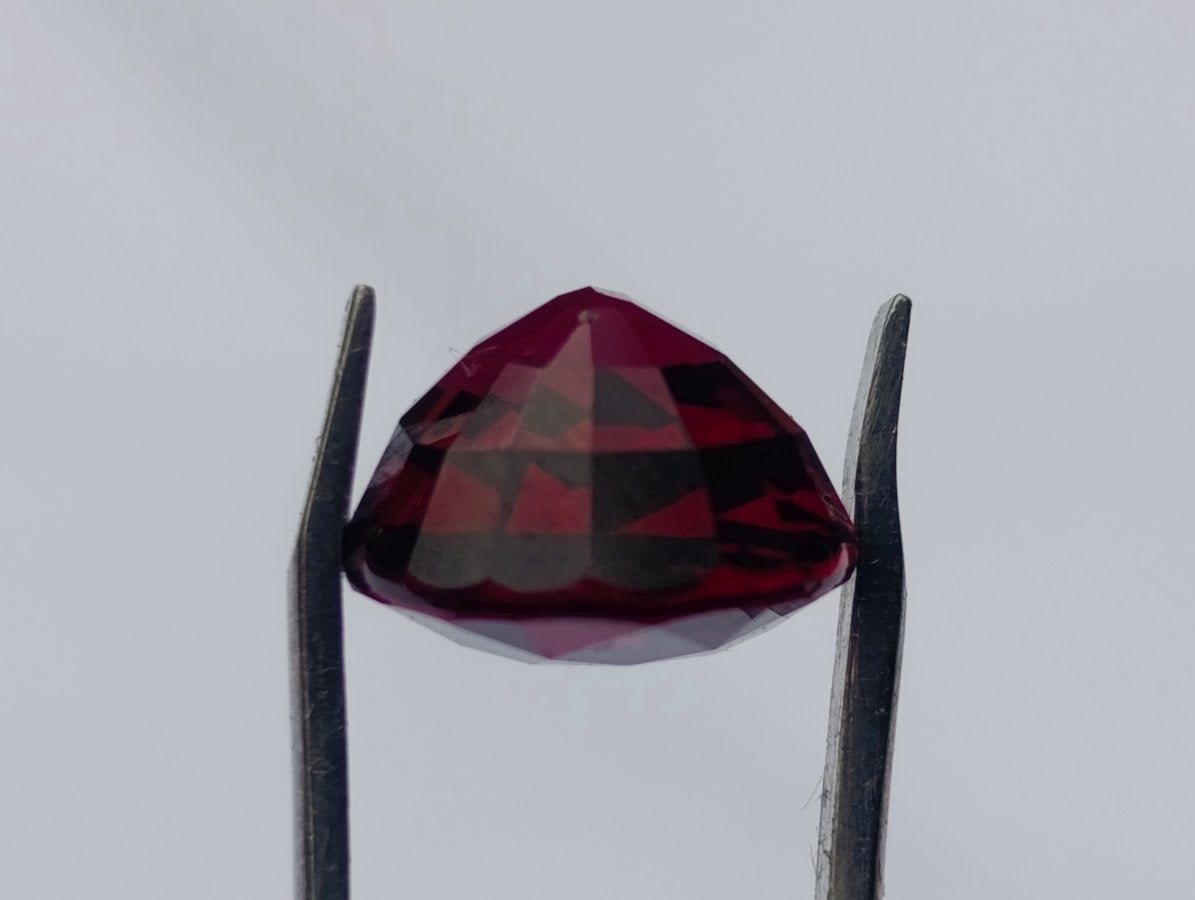 Polished Superb Bright Raspberry Gem Red Rhodolite Garnet Faceted Stone x 1 From Tanga, Tanzania