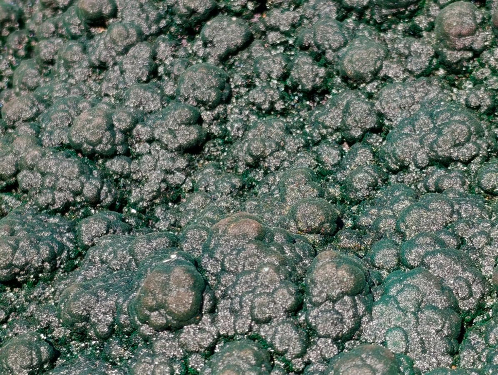 Natural Superb XL Crystalline Botryoidal Malachite Double Sided Floater Specimen with a Metal Display Stand x 1 From Kolwezi, Congo