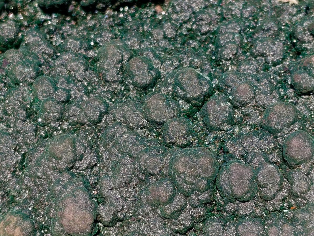 Natural Superb XL Crystalline Botryoidal Malachite Double Sided Floater Specimen with a Metal Display Stand x 1 From Kolwezi, Congo