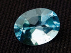 Polished Set of 4 Sky Blue Topaz Faceted Stones x 1 From Switzerland