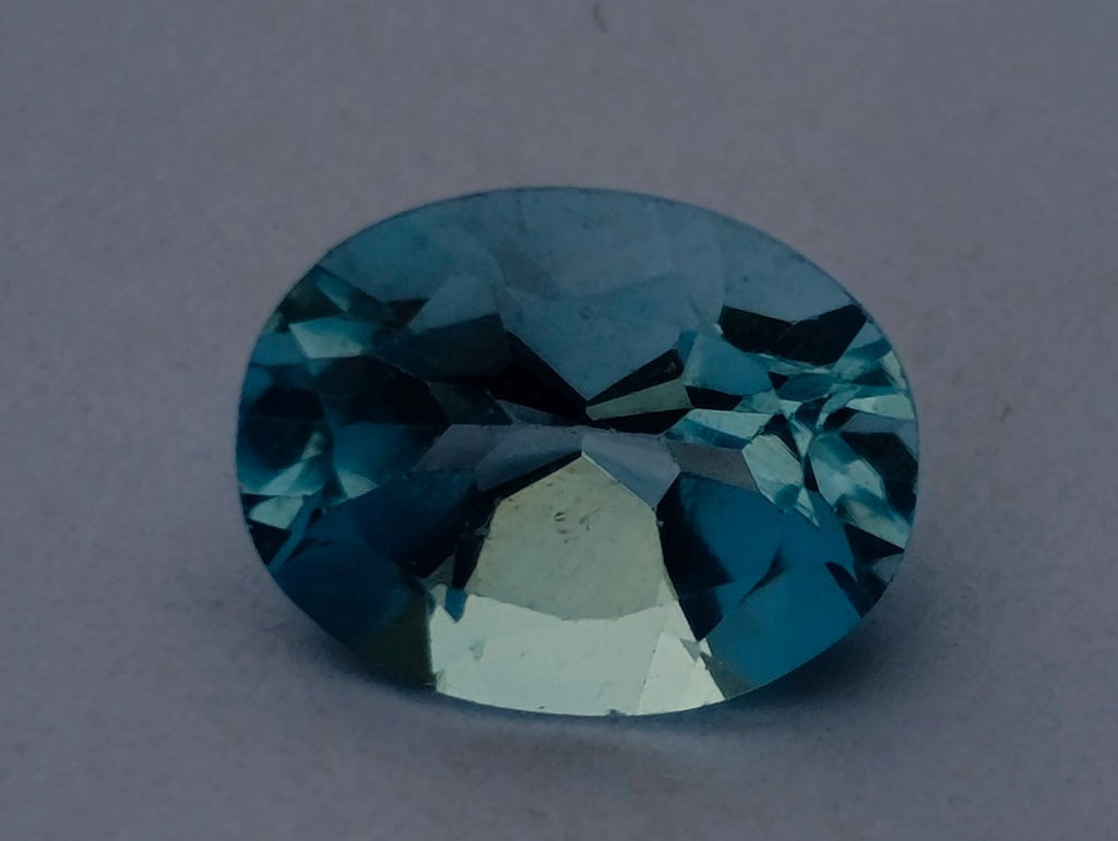 Polished Set of 4 Sky Blue Topaz Faceted Stones x 1 From Switzerland