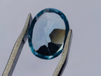 Polished Set of 4 Sky Blue Topaz Faceted Stones x 1 From Switzerland