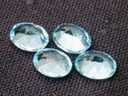 Polished Set of 4 Sky Blue Topaz Faceted Stones x 1 From Switzerland