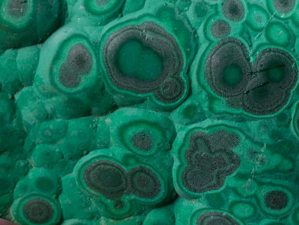 Polished and Natural Unique Matte Polished Botryoidal Malachite Standing Display Specimen x 1 From Kolwezi, Congo