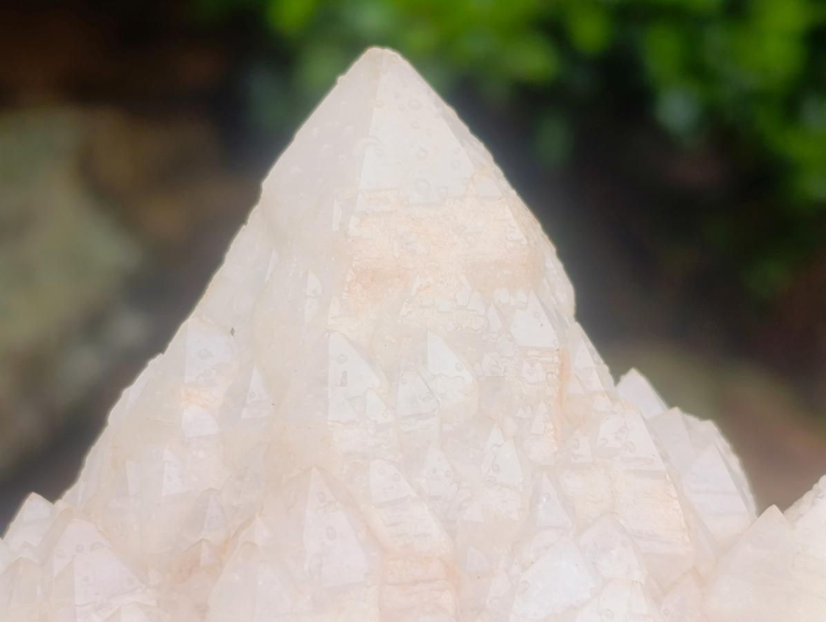 Natural Unique Cascading "Castle" Candle Quartz Crystal Cluster x 1 From Antsirabe, Madagascar