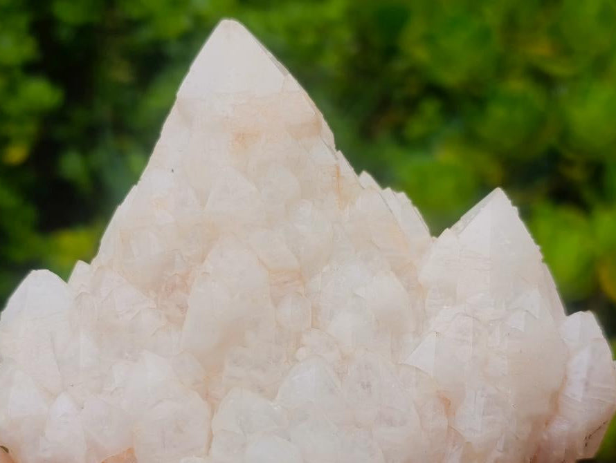 Natural Unique Cascading "Castle" Candle Quartz Crystal Cluster x 1 From Antsirabe, Madagascar