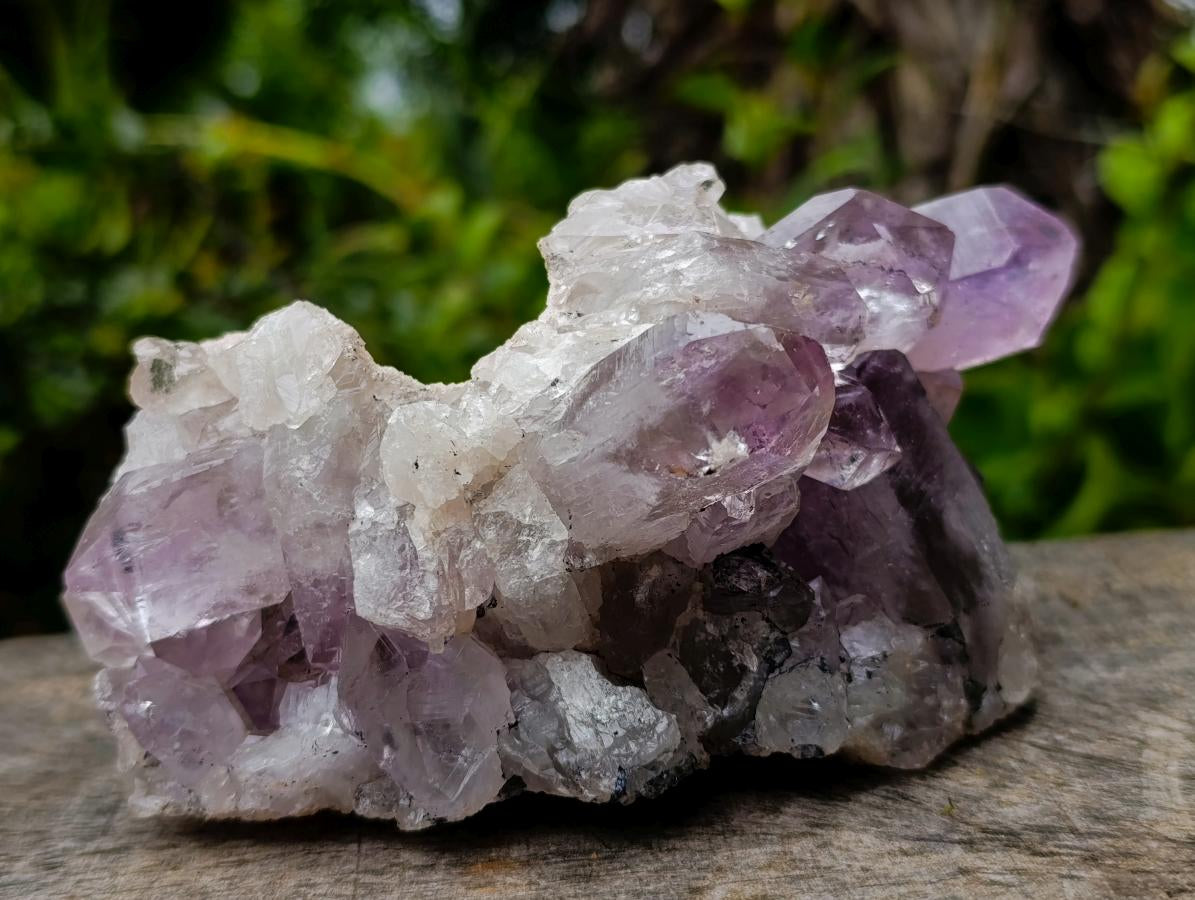 Natural Zambian Amethyst "Smiley" Crystal Cluster x 1 From Zambia