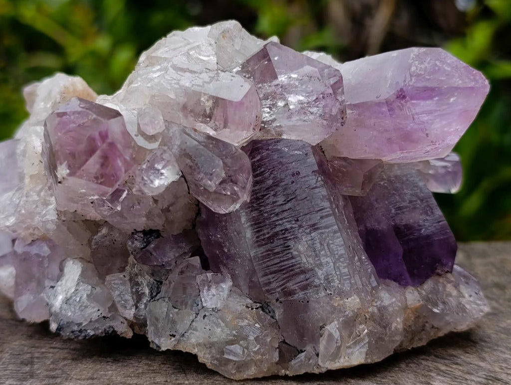 Natural Zambian Amethyst "Smiley" Crystal Cluster x 1 From Zambia