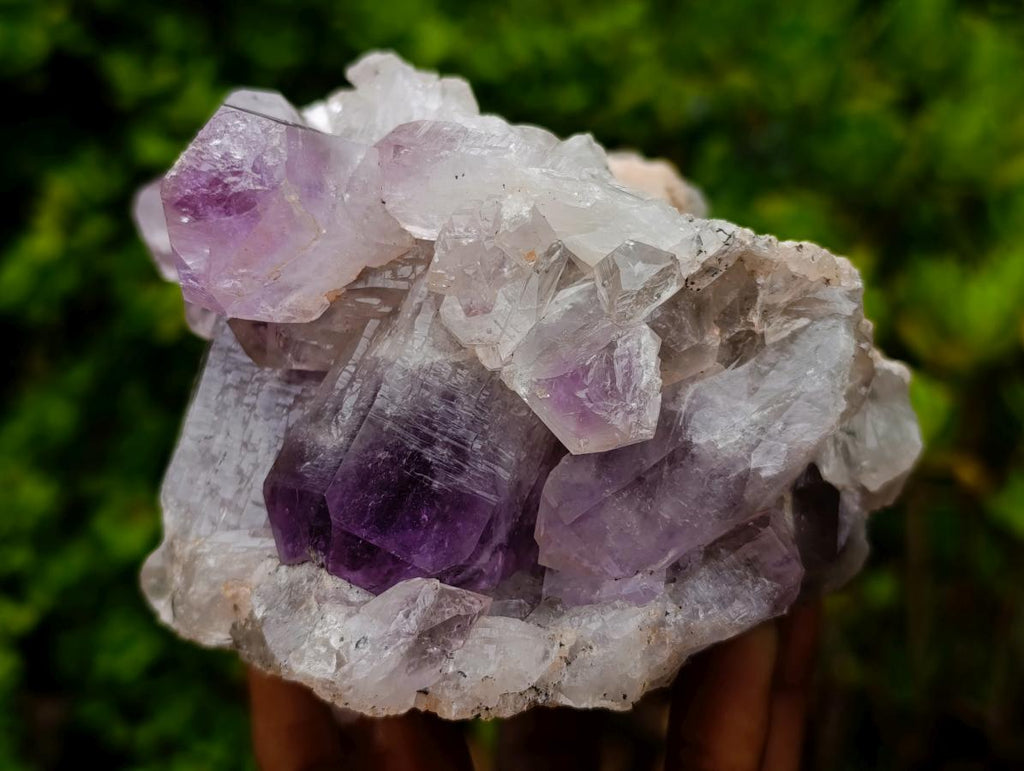 Natural Zambian Amethyst "Smiley" Crystal Cluster x 1 From Zambia