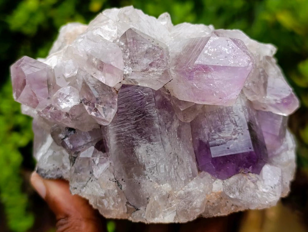 Natural Zambian Amethyst "Smiley" Crystal Cluster x 1 From Zambia