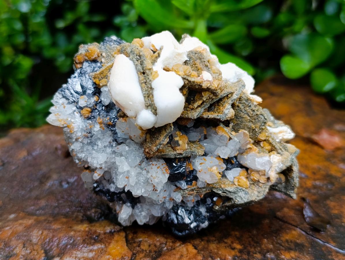 Natural Classic Multi-Mineral Sphalerite Hydrothermal Specimen x 1 From Madan Mine, Bulgaria