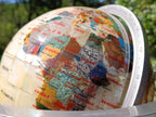 Hand Made Vintage Mother Of Pearl World Globe x 1 From China