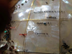 Hand Made Vintage Mother Of Pearl World Globe x 1 From China