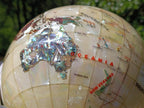 Hand Made Vintage Mother Of Pearl World Globe x 1 From China