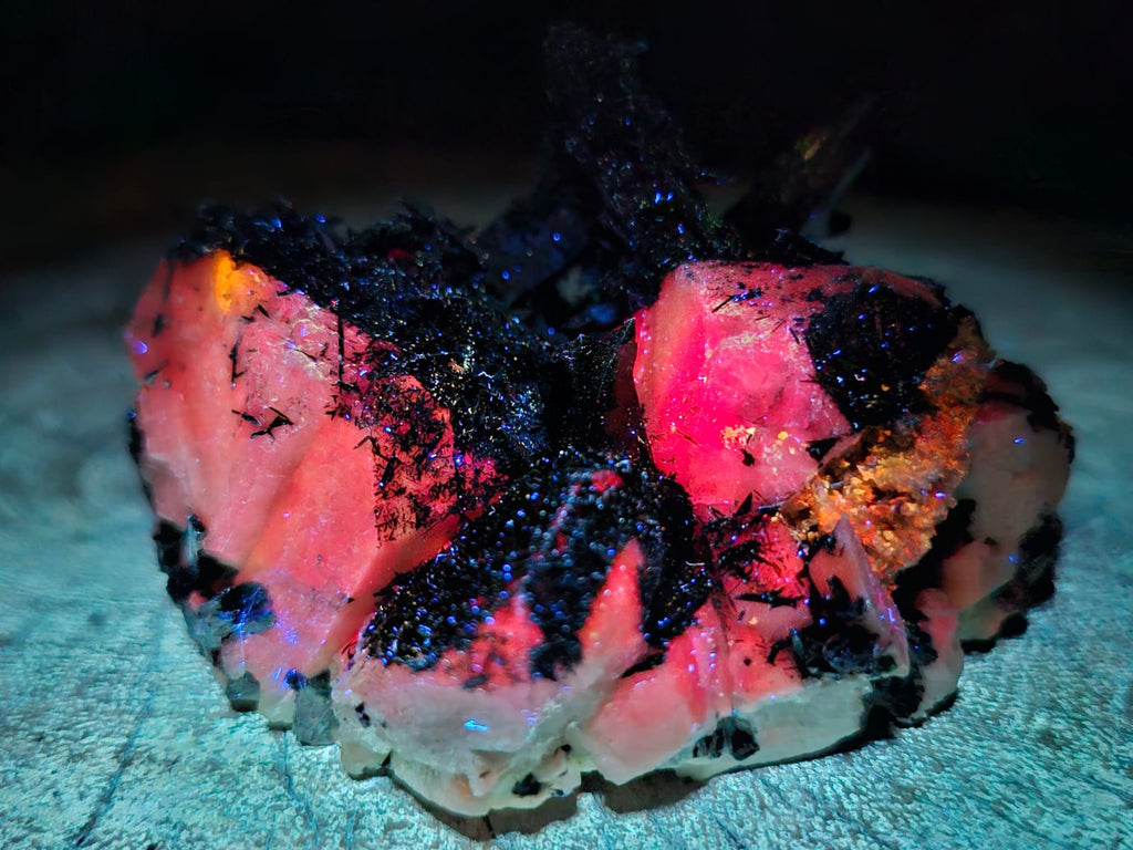 Natural Pitch Black Shiny Acicular Aegirine Specimen x 1 From Zomba, Malawi