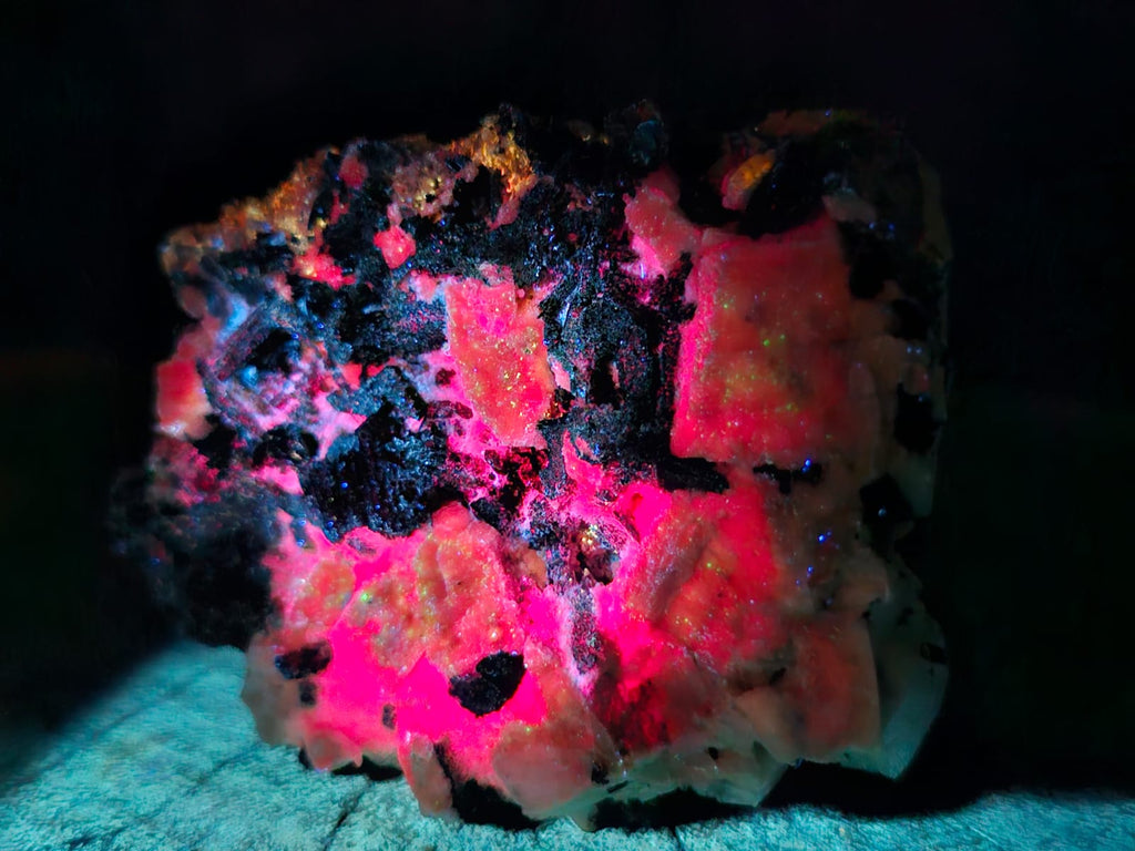 Natural Pitch Black Shiny Acicular Aegirine Specimen x 1 From Zomba, Malawi
