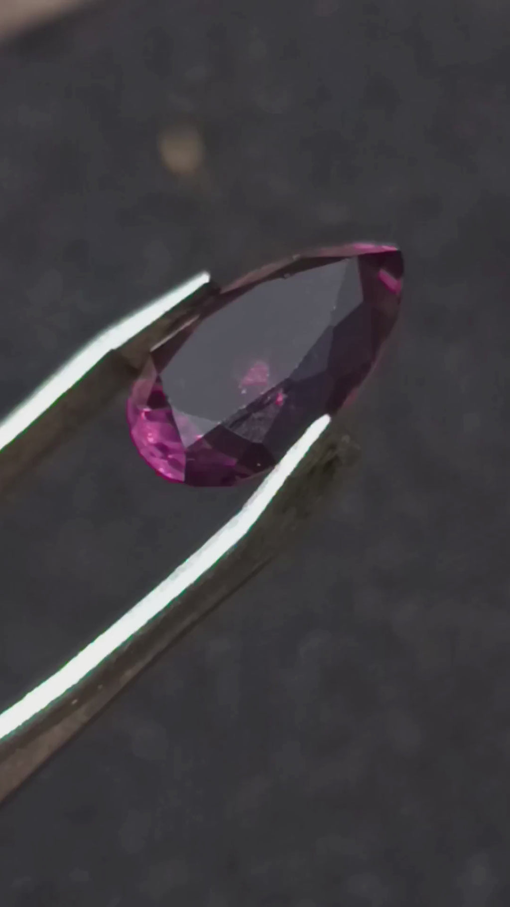 Polished Exquisite Hot Pink Tourmaline Faceted Stone with Teardrop Cut x 1 From Namibia