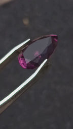 Polished Exquisite Hot Pink Tourmaline Faceted Stone with Teardrop Cut x 1 From Namibia