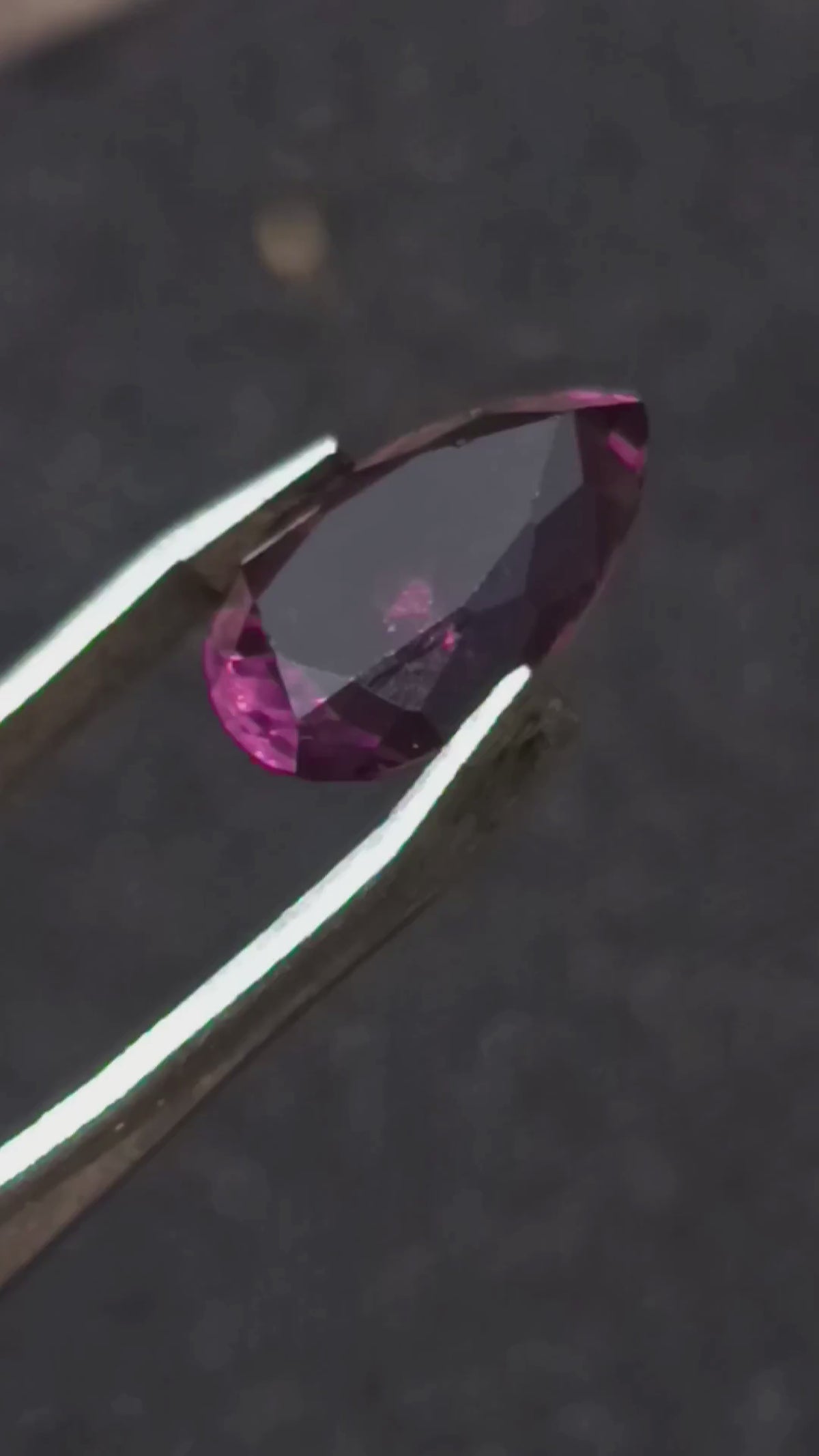 Polished Exquisite Hot Pink Tourmaline Faceted Stone with Teardrop Cut x 1 From Namibia