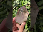 Polished Smokey Amethyst, Window Quartz Crystal With Enhydro x 1 From Akansobe, Madagascar