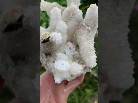 Natural Rare Drusy Snow Quartz Coated Crystal Cluster x 1 From Albert's Mountain, Lesotho