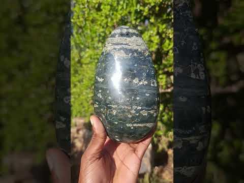 Polished Rare Orbicular Ocean Jasper Display Piece x 1 From Madagascar